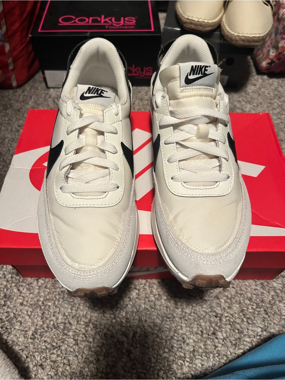 Nike women’s Cream and Black waffle debut